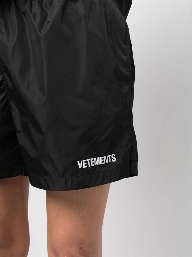 Logo Swim Shorts Blackㅡ180213 - VETEMENTS - BALAAN.