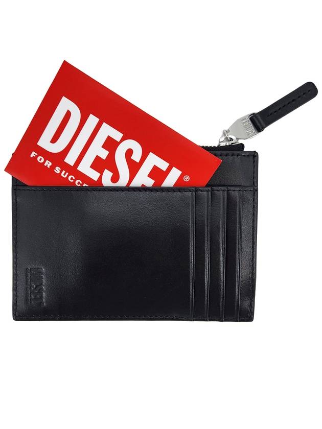 1DR Logo Card Wallet Black X09886PR818 9XXA - DIESEL - BALAAN 7