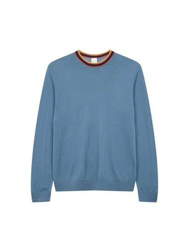 Striped crew neck wool knit blue 270049 - PAUL SMITH - BALAAN 1