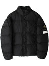 Garment Dyed Crinkle Reps Down Padding Black - STONE ISLAND - BALAAN 2