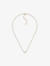 Claire D Rune White Crystal Necklace Gold - DIOR - BALAAN 3