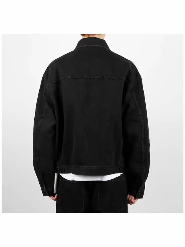 Heavy Soft Bleached Denim Jacket Black - LEMAIRE - BALAAN 5