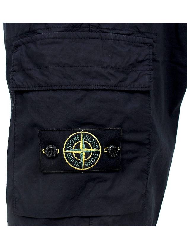 Light Stretch Cotton Bermuda Regular Fit Shorts Navy - STONE ISLAND - BALAAN 7