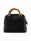 Diana Mini Tote Bag Black Leather - GUCCI - BALAAN 6