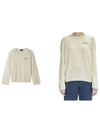 Embroidered Logo Knit Top Ivory - A.P.C. - BALAAN 7