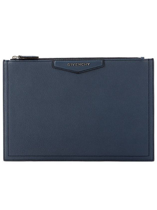 Antigona medium clutch bag navy - GIVENCHY - BALAAN.