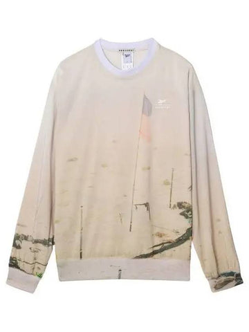 SEEN PRINTING WOVEN CREW NECK FLAG - REEBOK - BALAAN 1