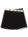 Women s Unbalanced Pleated Culottes 4014LZSP BLACK - BLACK&WHITE - BALAAN 2