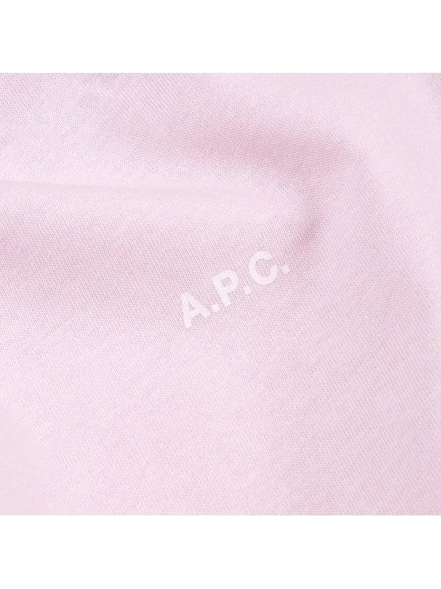 Jade Logo Short Sleeve T-Shirt Pink - A.P.C. - BALAAN 3