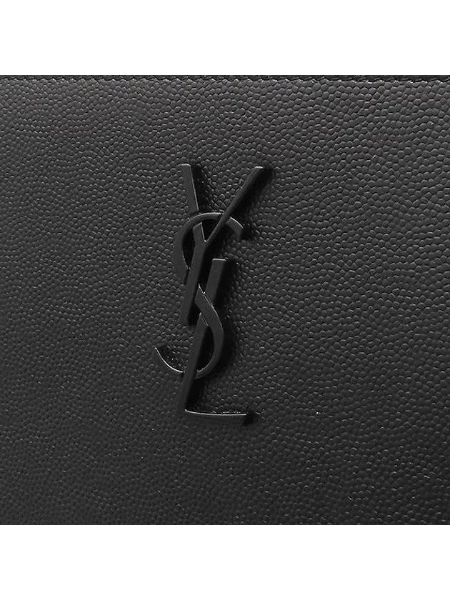 667686 Black Monogram Zippered Tablet Holder Clutch - SAINT LAURENT - BALAAN 4