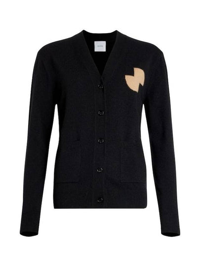 Wool Cashmere Cardigan Black - PATOU - BALAAN 2