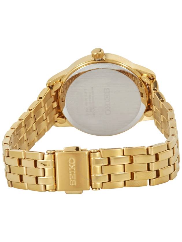 Seiko Classic Quartz White Dial Yellow Gold-tone Ladies Watch SUR412 - SEIKO - BALAAN 3