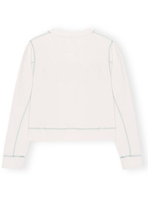 Women's ISOLI ROCK Sweatshirt Ivory T3459 - GANNI - BALAAN 2