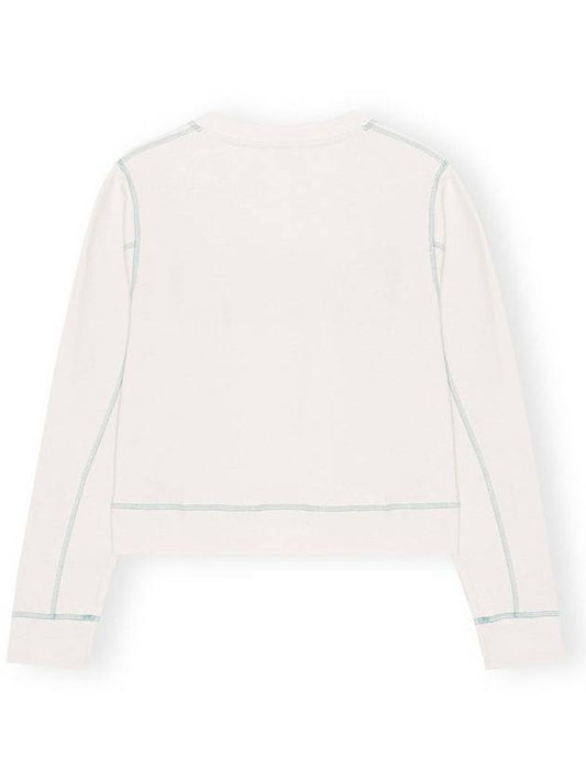 Women's ISOLI ROCK Sweatshirt Ivory T3459 - GANNI - BALAAN 2