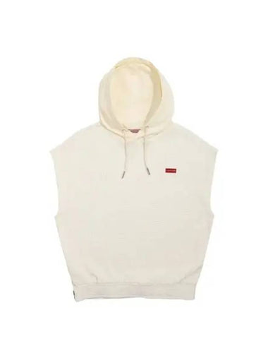 Women s Waffle Cotton Hoodie Ivory - HUNTER - BALAAN 1