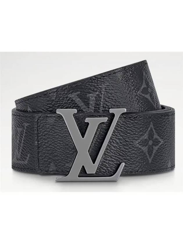 LV Initiales 35MM Reversible Monogram Leather Belt Black - LOUIS VUITTON - BALAAN 3