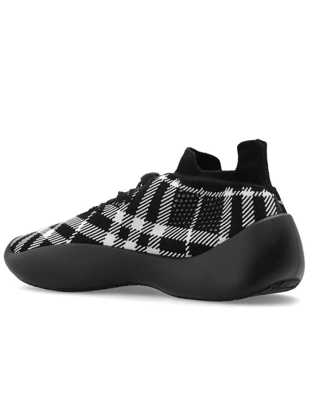 Check Knit Neptune Low Top Sneakers Eclipse - BURBERRY - BALAAN 6