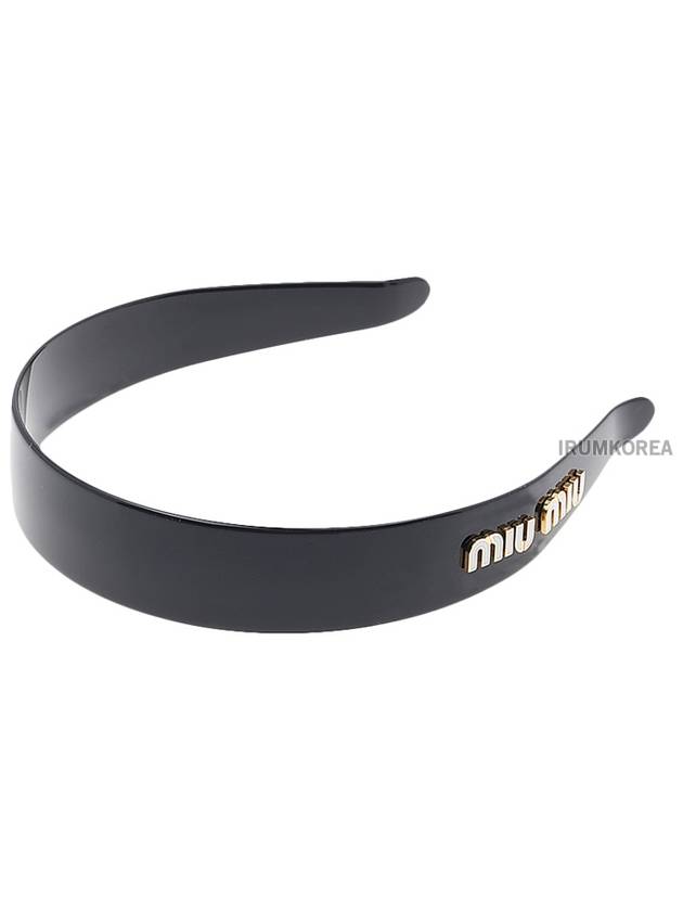 Plexiglas Headband Black - MIU MIU - BALAAN 2