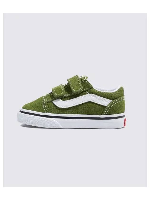 KIDS Old School Velcro Toddler Color THEORY Pesto VN000CPZCIB1 - VANS - BALAAN 1