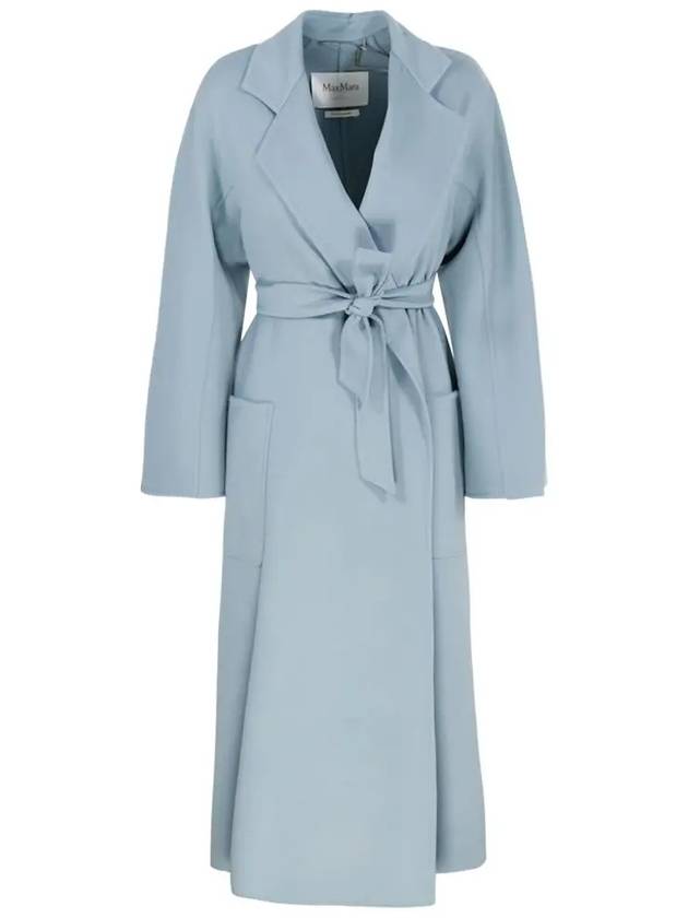 Cadmio Wool Cashmere Belt Single Coat Light Blue - MAX MARA - BALAAN 2