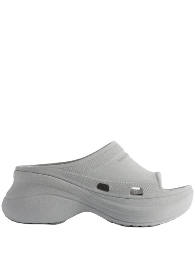 Pool Platform Slipper Grey - BALENCIAGA - BALAAN 1