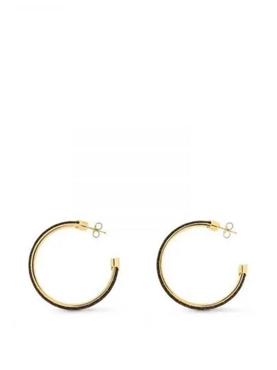 Signature Monogram Earrings Gold Brown - LOUIS VUITTON - BALAAN 2