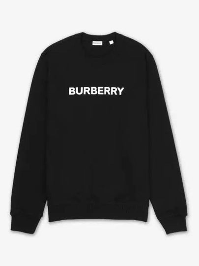 Logo Print Sweatshirt Black - BURBERRY - BALAAN 2