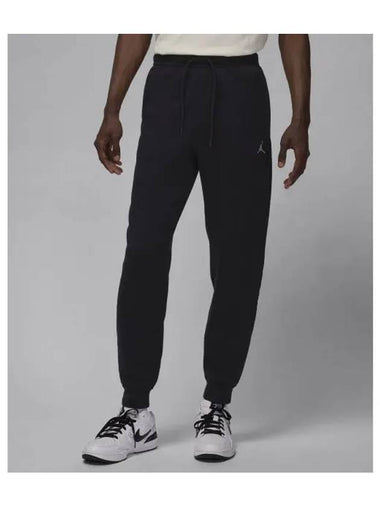 Jordan Brooklyn Fleece Track Pants Black - NIKE - BALAAN 1