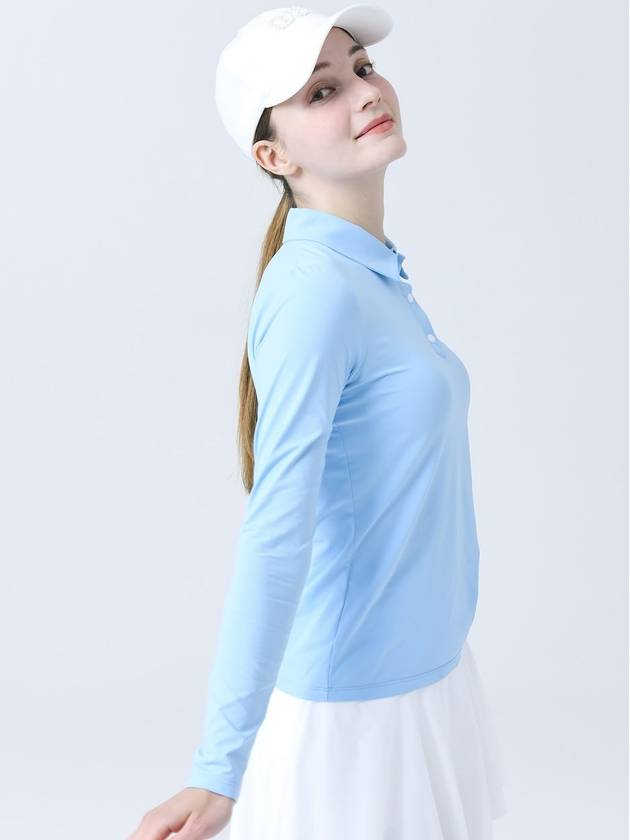 Cool Functional Cool Material Shirt Collar Sky Blue T-Shirt DO3242TS001 - DOYOUKNOWMC GOLF WEAR - BALAAN 2