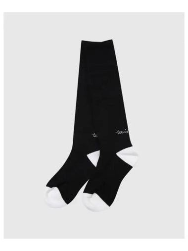 TRAVISMATHEW Women s Color Matching Point Knee Socks Black - TRAVIS SCOTT - BALAAN 1