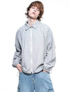 Women s SCWJ LG seersucker collar windbreaker jumper light gray - CHANCE'S NOI - BALAAN 7