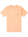 Men's Navy Fox Patch Pocket Short Sleeve T-Shirt Orange - MAISON KITSUNE - BALAAN 3