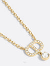 Petit CD Crystals Necklace Gold - DIOR - BALAAN 3