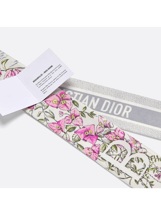 Abcdior B Bougainvillee Brise Marine Mitzah Scarf Ivory - DIOR - BALAAN 5