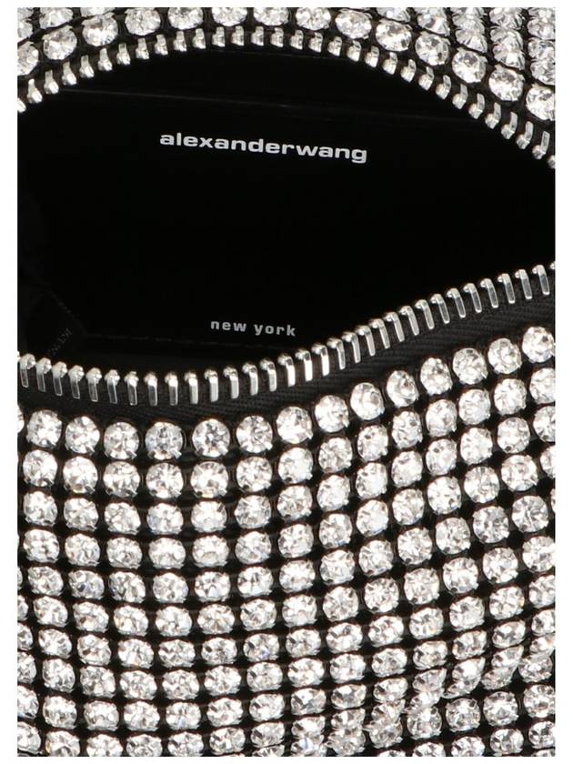 Heiress Crystal Mesh Pouch Bag Black White - ALEXANDER WANG - BALAAN 4