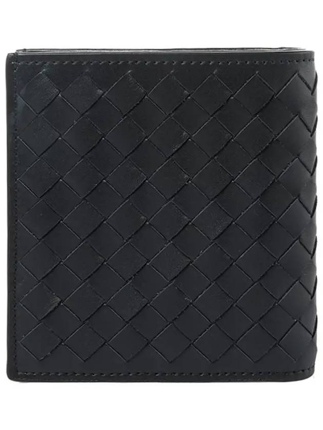 Intrecciato Small Folder Half Wallet Black - BOTTEGA VENETA - BALAAN 5