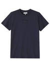 Relaxed O-Neck Short Sleeve T-Shirt Navy - GANNI - BALAAN 3