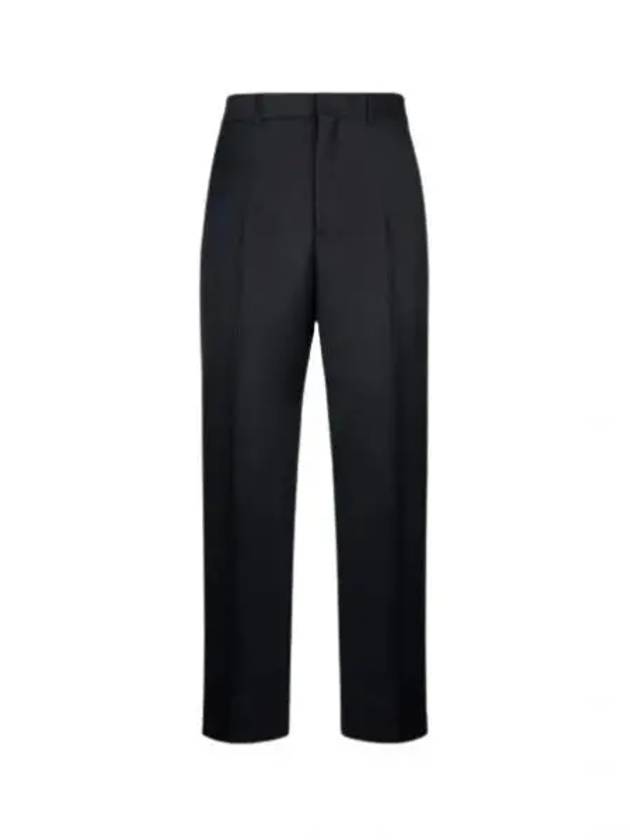 Wool Mohair Silk Twill Slacks Black - DIOR - BALAAN 2