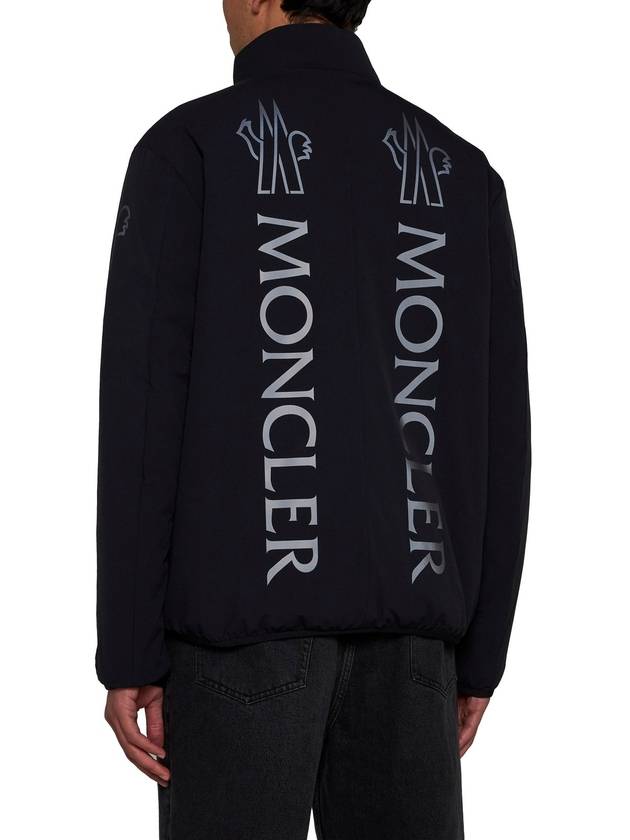 Ponset Reversible Logo Print Padding Black - MONCLER - BALAAN 3