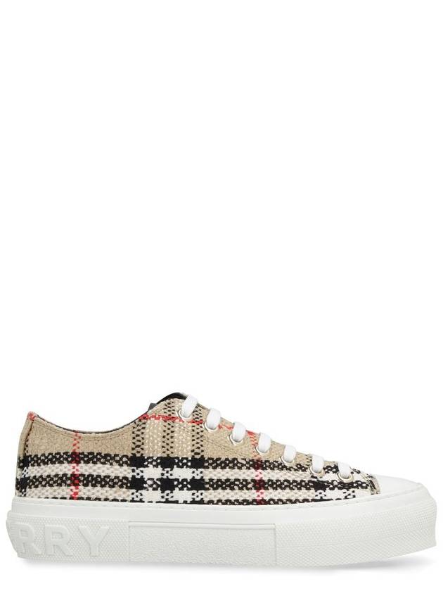 Vintage Check Boucle Low Top Sneakers Beige - BURBERRY - BALAAN 2