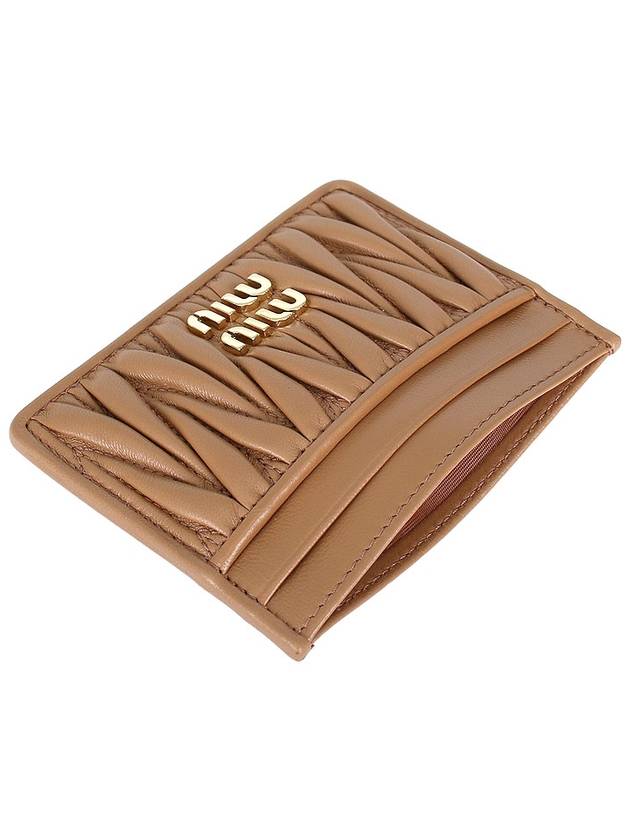 Materasse Nappa Leather Card Wallet Caramel - MIU MIU - BALAAN 7