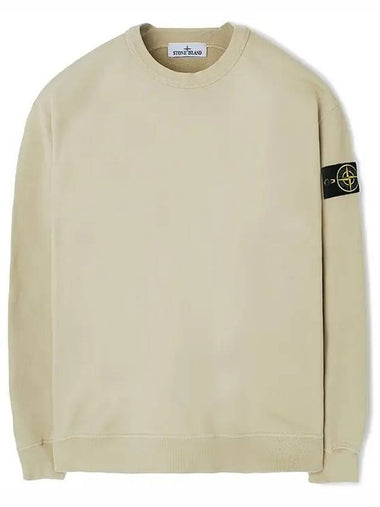 Waffen Patch Crew Neck Sweatshirt Beige - STONE ISLAND - BALAAN 1