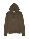 De Coeur Hoodie Dark Coffee - AMI - BALAAN 2