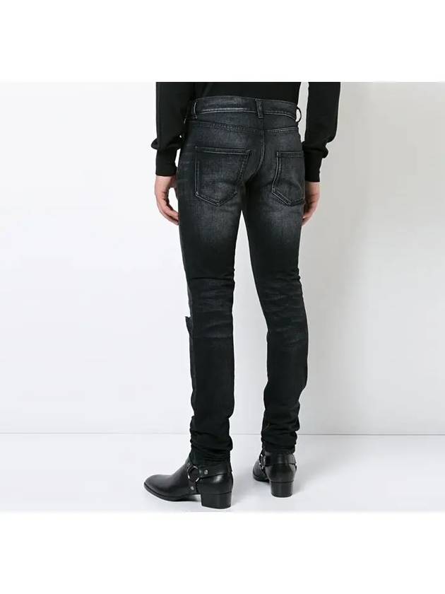 Black Knee Diss Jeans 489342 Y805L 1407 - SAINT LAURENT - BALAAN 5