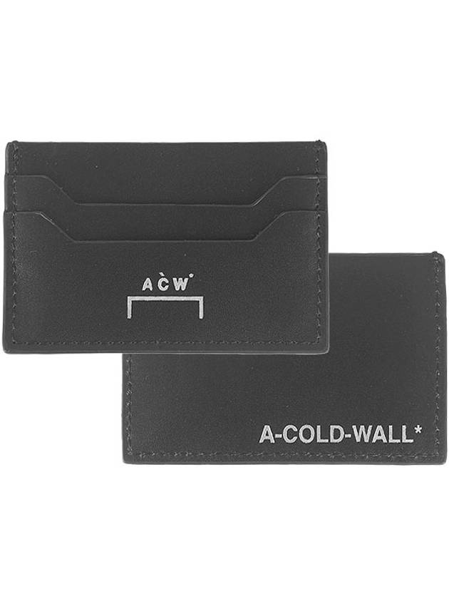 20SS ACWUA022WHL BK Logo Leather Card Wallet Black Wallet TJ - A-COLD-WALL - BALAAN 1