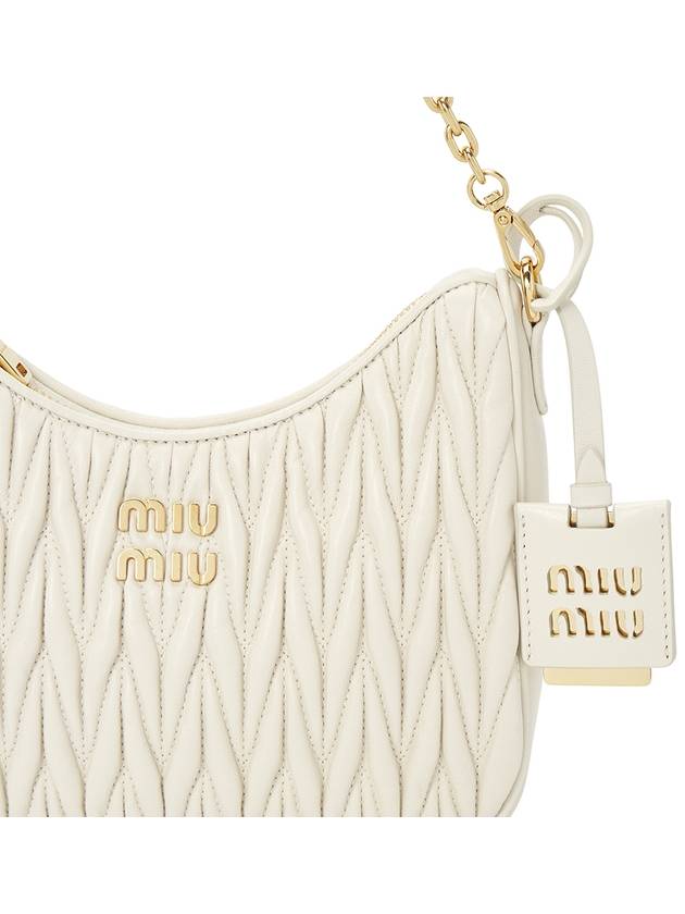 Matelasse Nappa Leather Shoulder Bag White - MIU MIU - BALAAN 9