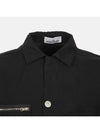 Men s Logo Patch Short Sleeve Shirt Black - STONE ISLAND - BALAAN 4