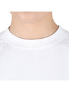 Brushed Logo Short Sleeve T-Shirt White - MSGM - BALAAN 6