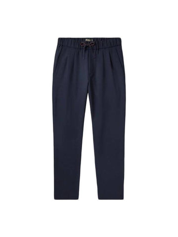 Men's Wool Stretch Track Pants Navy - LORO PIANA - BALAAN 1