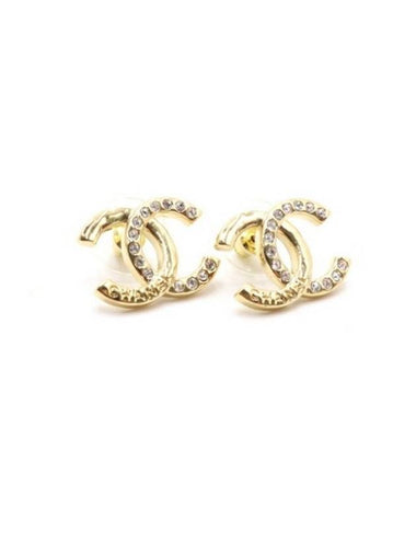 CC Logo Earrings Gold - CHANEL - BALAAN 1